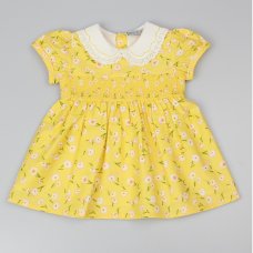 D32747: Baby Girls Smocked, Lined Dress  (1-2 Years)
